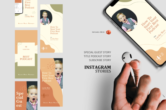 Download Creative Podcast Ig Stories &amp; Post PPT - Premium Resources