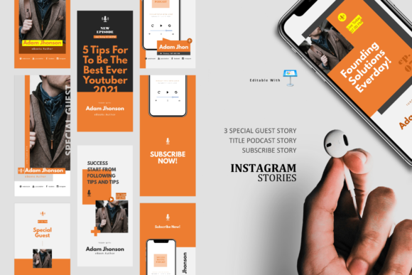 Download Motive Podcast Ig Stories &amp; Post Keynote - Premium Resources
