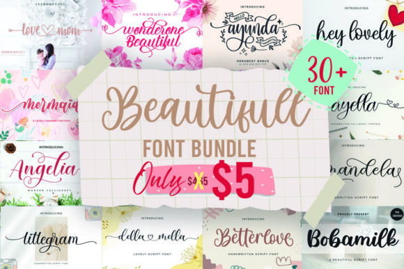 Download Beautifull Font Bundle - Beautifull font Collection