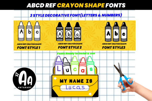 Download Abcd Ref Crayon Shape - Abc Collection