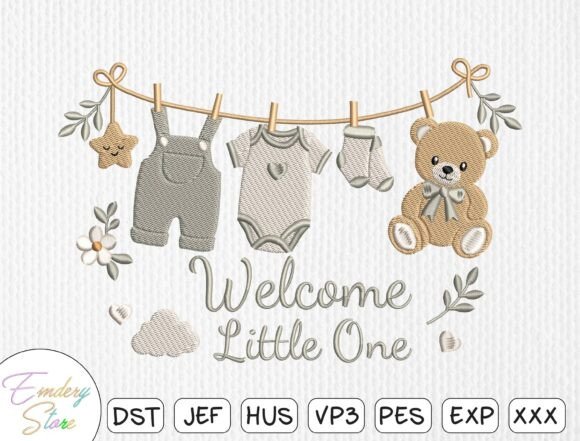 Download Newborn &amp; Baby Shower Embroidery Design - New Collection