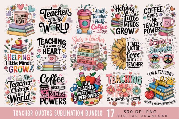 Download Teacher PNG Sublimation Bundle - Sublimation Collection